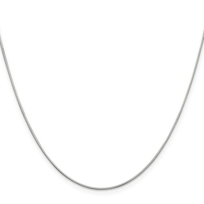Pre-owned Accessories & Jewelry 14k White Gold 0.80mm Diamond Cut Octagonal Snake Chain Lobster Clasp 14" - 30"