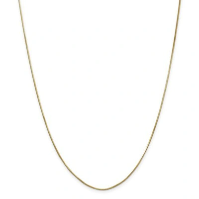 Pre-owned Accessories & Jewelry 14k Yellow Gold 1mm Solid Octagonal Snake Chain W/ Lobster Clasp 16" - 30"