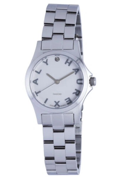 Pre-owned Haurex Italy Women's 7a505dss City Diamond Polished Stainless Steel Watch
