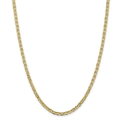 Pre-owned Accessories & Jewelry 14k Yellow Gold 3.75mm Solid Concave Anchor Chain W/ Lobster Clasp 16" - 24"