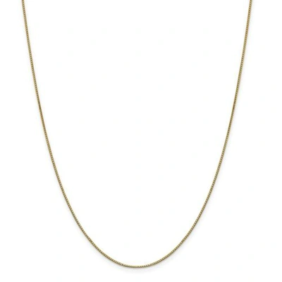 Pre-owned Accessories & Jewelry 14k Yellow Gold 0.90mm Solid Box Chain W/ Lobster Clasp 14" - 30"