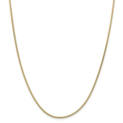 Pre-owned Accessories & Jewelry 14k Yellow Gold 1.8mm Solid Plain Wheat Chain W/ Lobster Clasp 16" - 24"