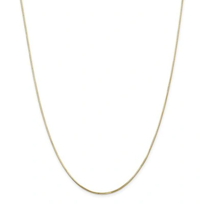 Pre-owned Accessories & Jewelry 14k Yellow Gold 1.2mm Solid Octagonal Snake Chain W/ Lobster Clasp 16" - 30"