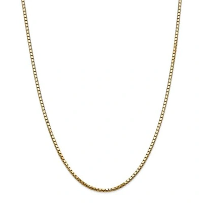 Pre-owned Accessories & Jewelry 14k Yellow Gold 2.5mm Solid Box Chain W/ Lobster Clasp 18" - 30"