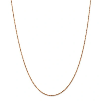 Pre-owned Accessories & Jewelry 14k Rose Gold 1.5mm Solid Diamond Cut Rope Chain W/ Lobster Clasp 16" - 30"