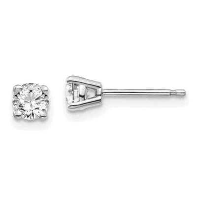 Pre-owned Jewelry 14kw .50ct I1 J-k Diamond Stud Push-on Post Earrings
