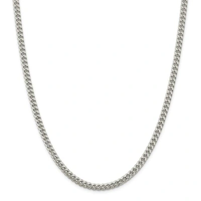Pre-owned Accessories & Jewelry Sterling Silver Solid 5mm Domed Curb Link Chain W/ Lobster Clasp 16" - 24"