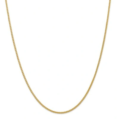 Pre-owned Accessories & Jewelry 14k Yellow Gold Semi Solid 2mm Wheat Chain W/ Lobster Clasp 16" - 30"