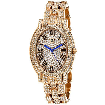 Pre-owned Christian Van Sant Women's Amore Rose Gold Dial Watch - Cv7232