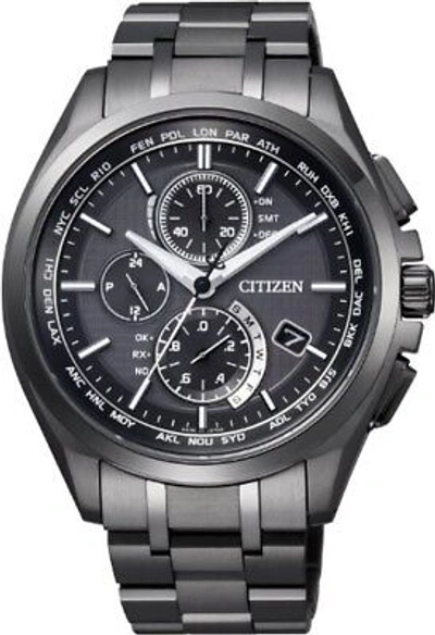 Pre-owned Citizen Free Ems Express  Attesa At8044-56e Eco-drive Radio Men Japan Import