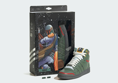 Pre-owned Adidas Originals 7.5m (8.5w) Adidas Boba Fett Star Wars Mandalorian Shoes Ds In Box Fz3465 In Green