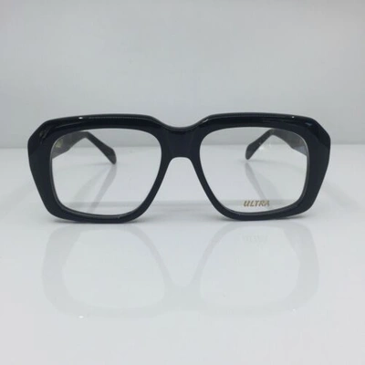 Pre-owned Goliath I Eyeglasses Ultra  1 C. Shiny Black 58-20-145mm Holland In Clear Demo Lenses