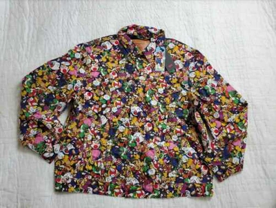 Pre-owned Levi's Men's S M Xl  Super Mario Nintendo Vintage Fit Trucker Jean Jacket In Multicolor