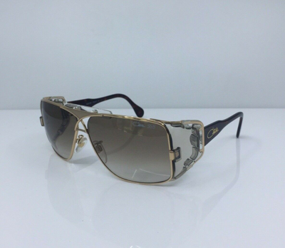 Pre-owned Cazal 955 Sunglasses - M. 955 Col. 097 Gold & Tort. 63-11-120mm Made Germany In Brown