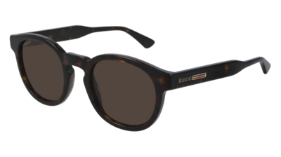 Pre-owned Gucci Sunglasses Gg0825s 002 Brown Havana Man