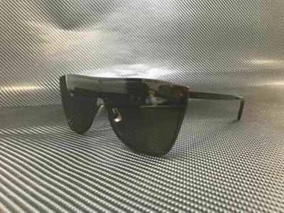 Pre-owned Saint Laurent Sl 1-b Mask 001 Black Square 99 Mm Unisex Sunglasses