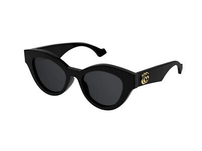 Pre-owned Gucci Genuine  Sunglasses Gg0957s 002 Black Gray Woman