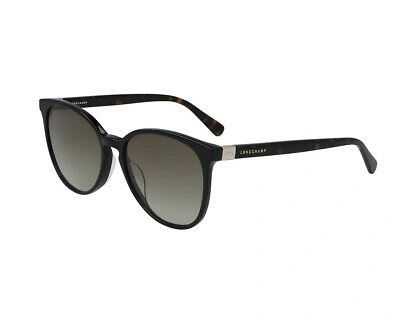 Pre-owned Longchamp Brand  Sunglasses Lo647s 41521 010 Black Gray Genuine Woman