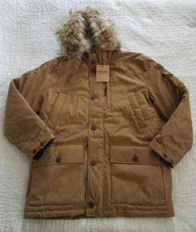 Pre-owned Jcrew Men's Xl J Crew Nordic Down Parka In Dark Khaki With Eco-friendly Primaloft