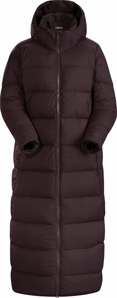 Pre-owned Arc'teryx Prema Down Coat Women's | Long Styled For The City In Phantasm