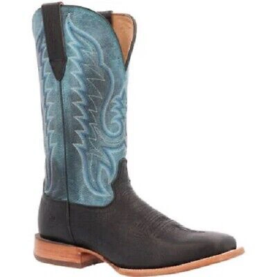 Pre-owned Durango Boot Durango Arena Pro Black And Blue Lagoon Western Boot Ddb0413