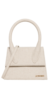 JACQUEMUS LE GRAND CHIQUITO SATCHEL BEIGE