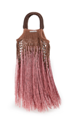 Petit Kouraj Mini Fringe Bag In Mulberry