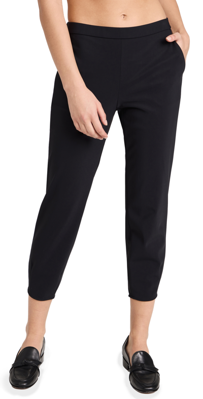 Theory Tapered Pull-on Pant In Precision Ponte In Black