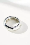 Anthropologie Chunky Mod Ring In Silver