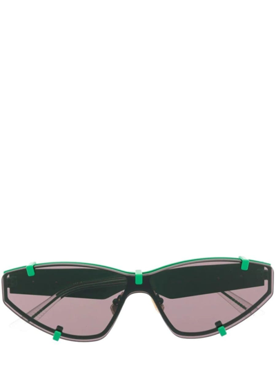 Bottega Veneta Green Cat-eye Sunglasses
