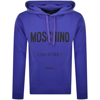 MOSCHINO MOSCHINO ICONIC LOGO HOODIE PURPLE