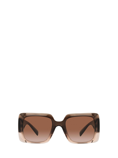 Versace Ve4405 Transparent Brown Gradient Sunglasses