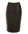 P.a.r.o.s.h Maciock Midi Leather Skirt In Black