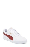 Puma Shuffle Sneaker In White/ Intense Red/ Team Gold