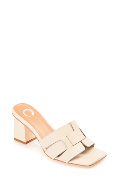 Journee Collection Renatta Mule Sandal In Off White