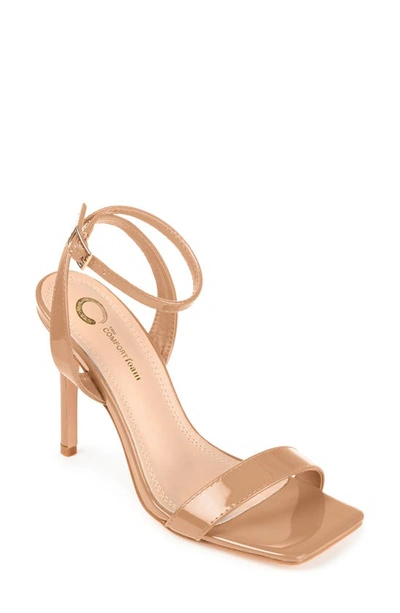 Journee Collection Dorian Ankle Strap Stiletto Sandal In Mocha