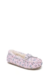 Minnetonka Kids' Unicorn Faux Fur Lined Moccasin In Pink Unicorn