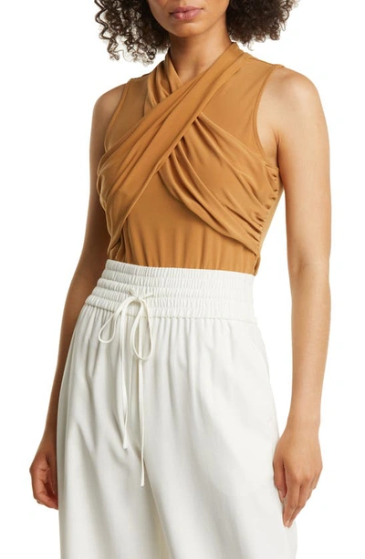 Halogen Crossover Tank In Tan Sugar