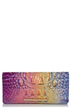 Brahmin Ady Croc Embossed Leather Wallet In Magic Ombre Melbourne