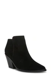 Blondo Noel Waterproof Pointed Toe Bootie In Black Suede