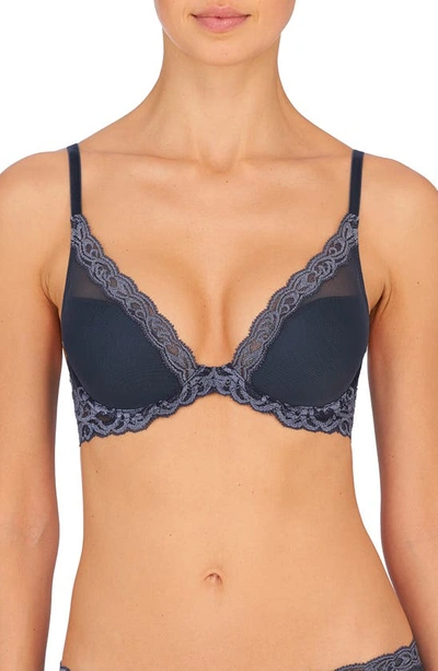 Natori Feathers Strapless Plunge Multi Way Bra Black 36dd