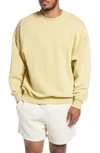 Elwood Core Oversize Crewneck Sweatshirt In Vintage Yellow
