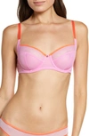 Skarlett Blue Women's Spellbound Full Coverage Underwire Bra 336212 In Pink