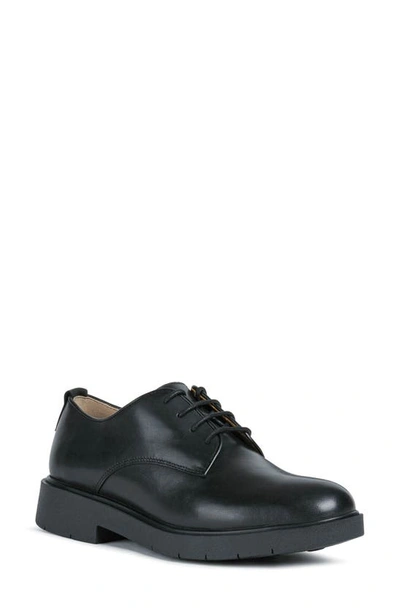 Geox Spherica Ec1 Derby In Black Oxford