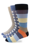 LORENZO UOMO 3-PACK ASSORTED SOCKS