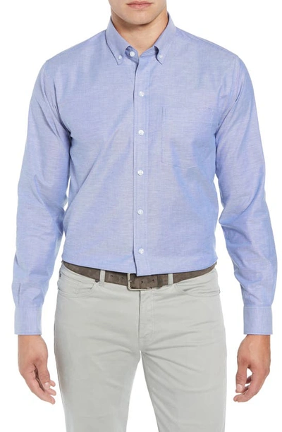 Cutter & Buck Regular Fit Non-iron Sport Shirt In French Blu