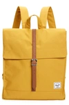 Herschel Supply Co City Mid Volume Canvas Backpack In Harvest Gold