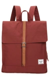 Herschel Supply Co City Mid Volume Canvas Backpack In Port