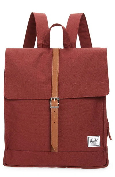 Herschel Supply Co City Mid Volume Canvas Backpack In Port