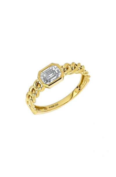 Bony Levy Varda Diamond Chain Ring In 18k Yellow Gold
